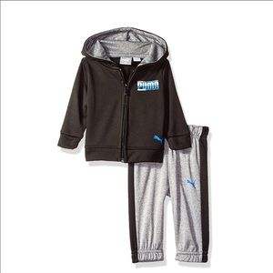 PUMA Baby Toddler Boys Fleece Zip Up Hoodie Set